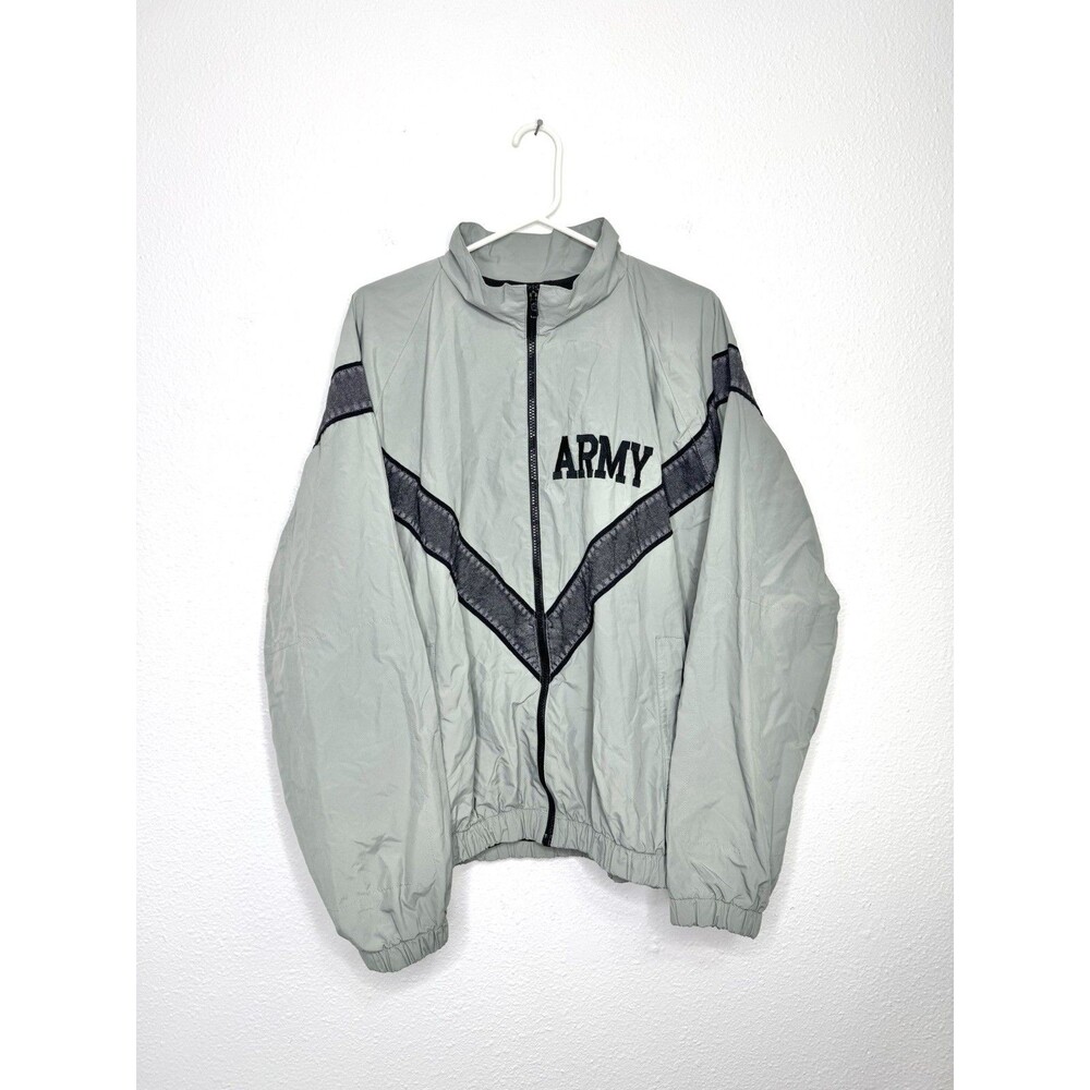 VTG Army Bomber Military Jacket Sz L Lined Men's Windbreaker SKILCRAFT *Flaws